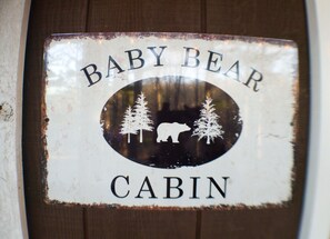 Cabin sign