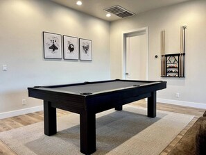 Pool Table on the main floor living room