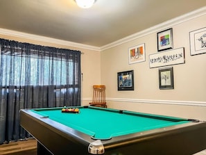 Pool table for family fun