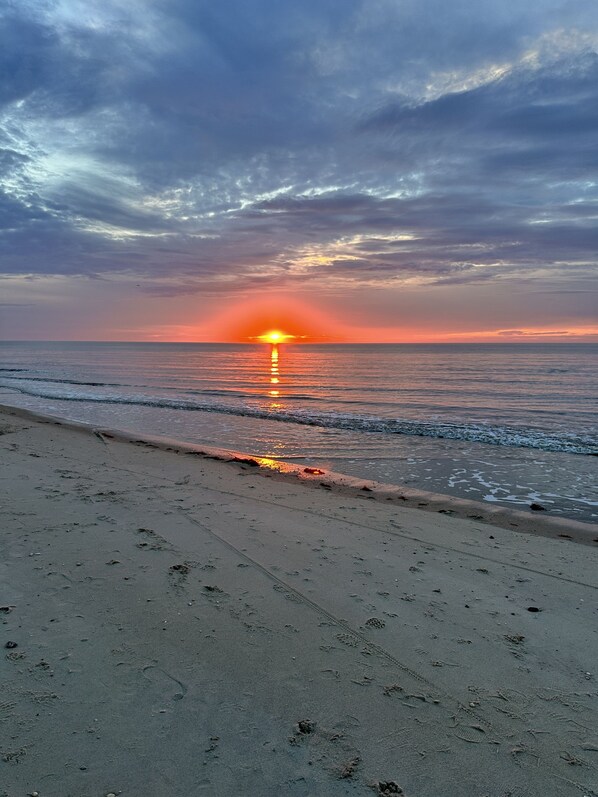 Sunset Strolls on our neighborhood beach 