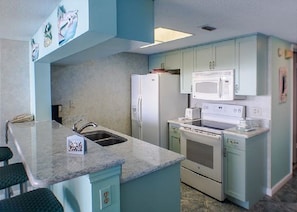 Furnished Kitchen with Breakfast Bar
