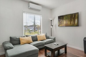 Small but cozy living room.Small but cozy living room with Smart TV.