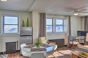 Dining Area | Window A/C Unit | Central Heating
