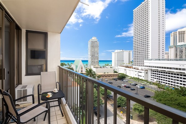 Enjoy great ocean views from your balcony