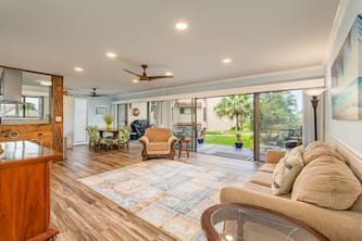 Sunset views await in this 2-bed, 2-bath condo! Golf course vistas + room for 6!