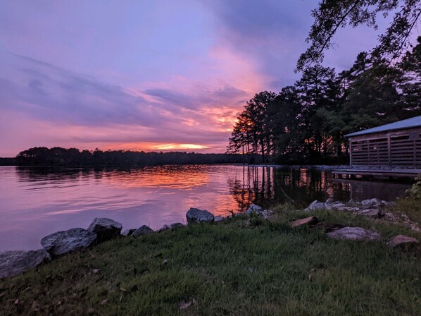 Sunset from the "Lunar Lounge" Lawn