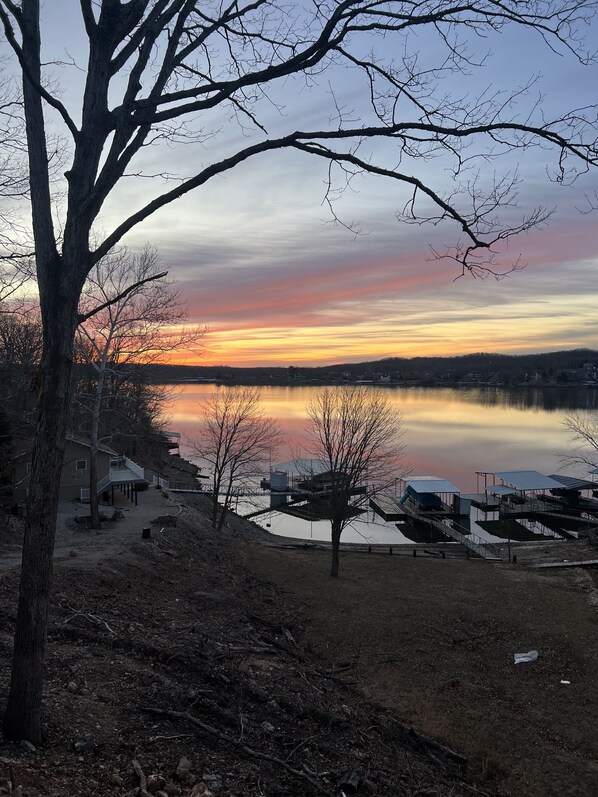 Lake view from deck