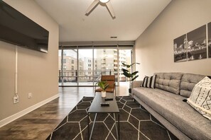 LIving Room w/Balcony View