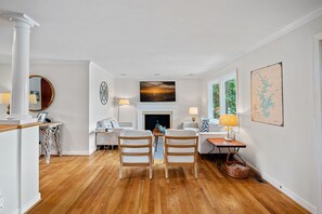 Inviting, bright living room.