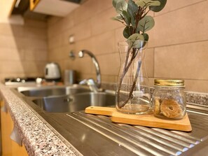 Kitchen Sink, Sink, Plant, Countertop, Tap, Wood, Interior Design, Plumbing Fixture, Kitchen, Twig