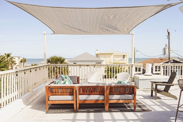 Take in breathtaking views from the rooftop