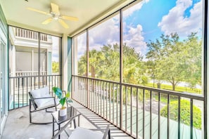 Private outdoor patio