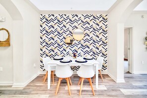 Indoor dining area
