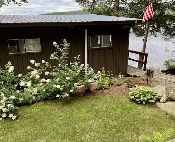 Our lakefront cabin.