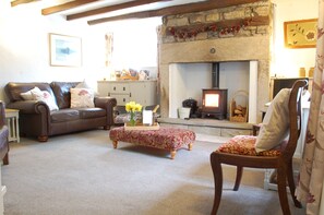 Sitting room and log burner