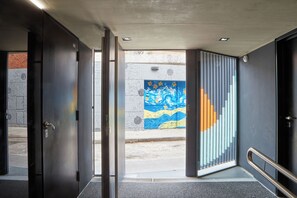 Overnatningsstedets indgangsparti