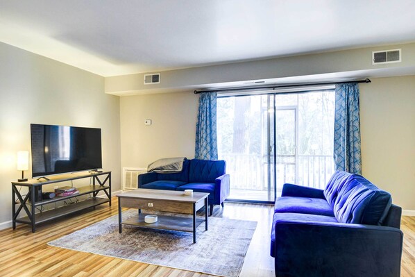 Raleigh Vacation Rental | 3BR | 2BA | 1,400 Sq Ft | Stairs Required
