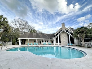 Dive into the sparkling community pool—perfect for a sunny day of lounging and swimming.
