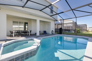 This pool is the perfect place to relax and cool off after a busy day.
