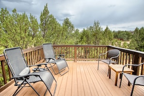 The upper star-gazing deck off the loft.