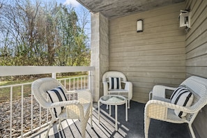 Relax and enjoy our private patio.