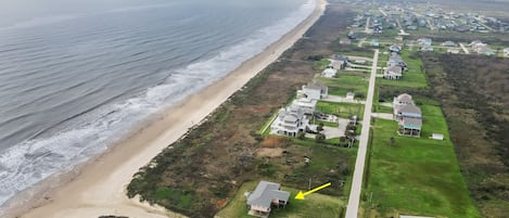 Long wide beach just outside the house, endless views. House is on 0.7 acre land