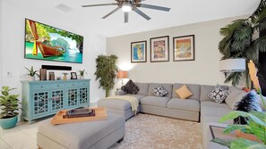 Living Room (Angle)
75" Smart TV
Sound Bar
3D Bluray