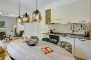 Kitchen and dining area