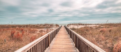 Walkway to our beach area