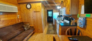 Open living room/kitchen area