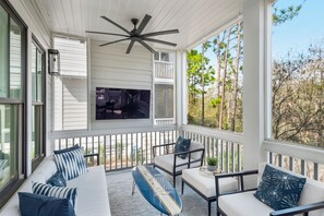 Screened in back patio