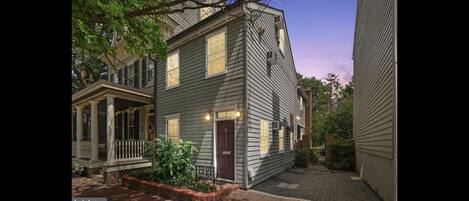 The home includes a private garden and private 1 car driveway