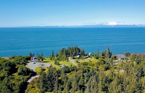 Aerial view of full property - Farthest West accommodation on North American Hwy System