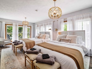 With five bedrooms, we have room for the whole crew!