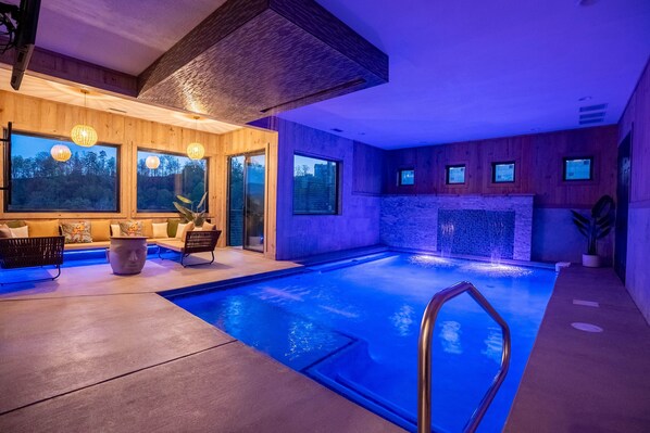 Take a night swim in the heated indoor pool. 