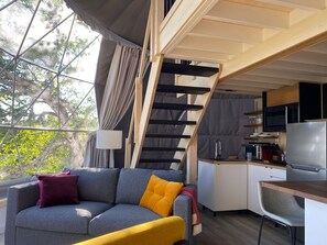 Our domes offer a beautiful living space immersed in nature. (3)