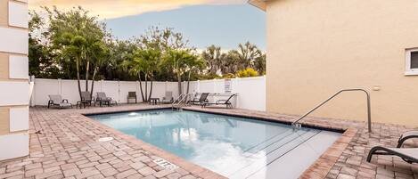 Our inviting heated pool is the perfect place to soak up the sun and unwind!