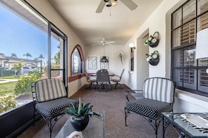 lanai seating area, Cape Coral