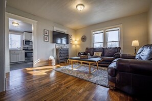 Comfortable seating in the living room space