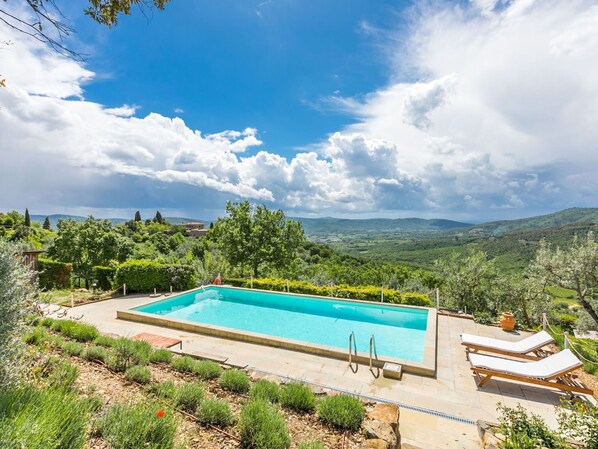 Cloud, Sky, Water, Plant, Swimming Pool, Azure, Natural Landscape, Body Of Water, Tree, Rectangle