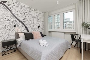 A quiet bedroom perfect for relaxing. 
