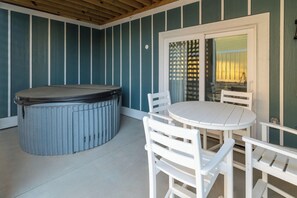 Hot Tub and Deck on Back Patio