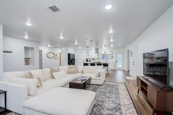 This spacious open-concept layout makes for easy entertaining and socializing no matter where you are!