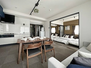 Dining table in kitchen