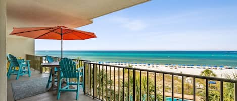 Stunning views from this gulf front balcony