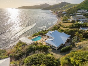 Sunset view from the Villa