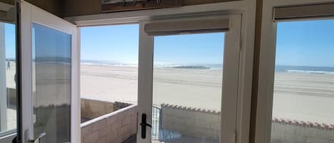 Beach front patio doors