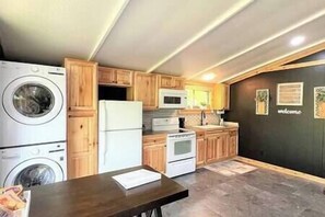 Laundry and kitchen