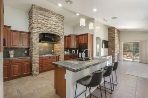 Custom Rock abounds at the Chef's Kitchen. Phoenix, AZ at its best!