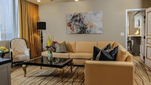 Living room with sofa bed